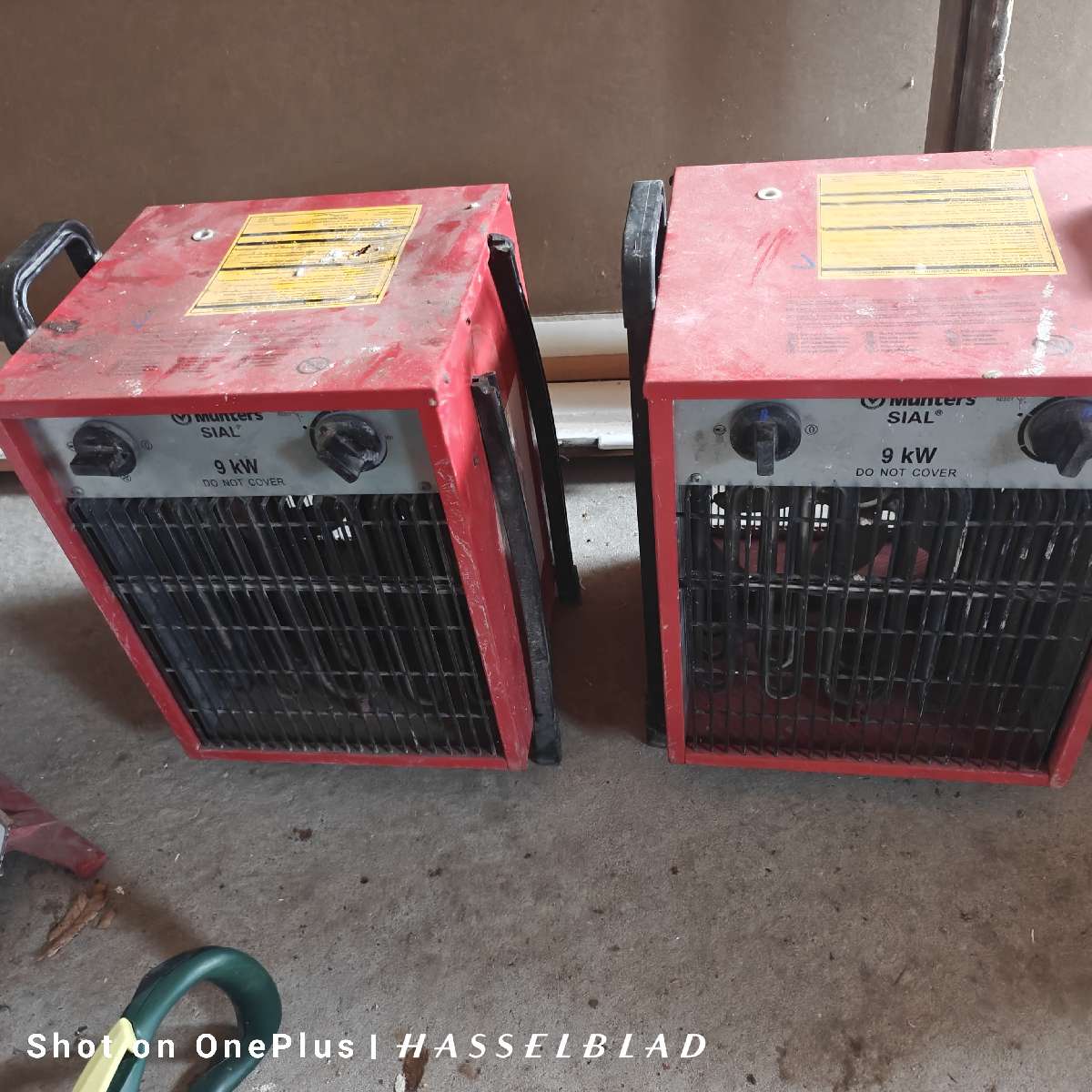 5 stk 9kw varmeblæsere