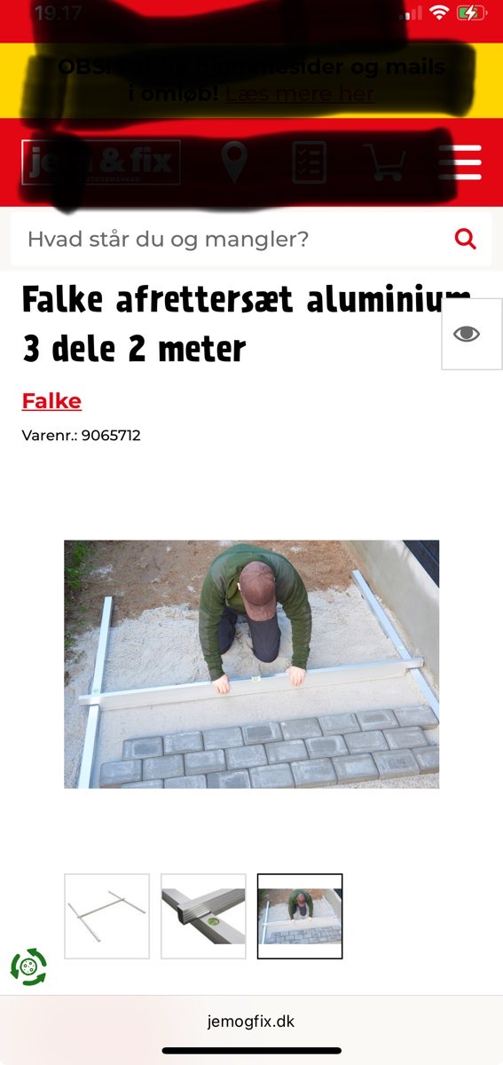 Afrettersæt 2meter (3dele)