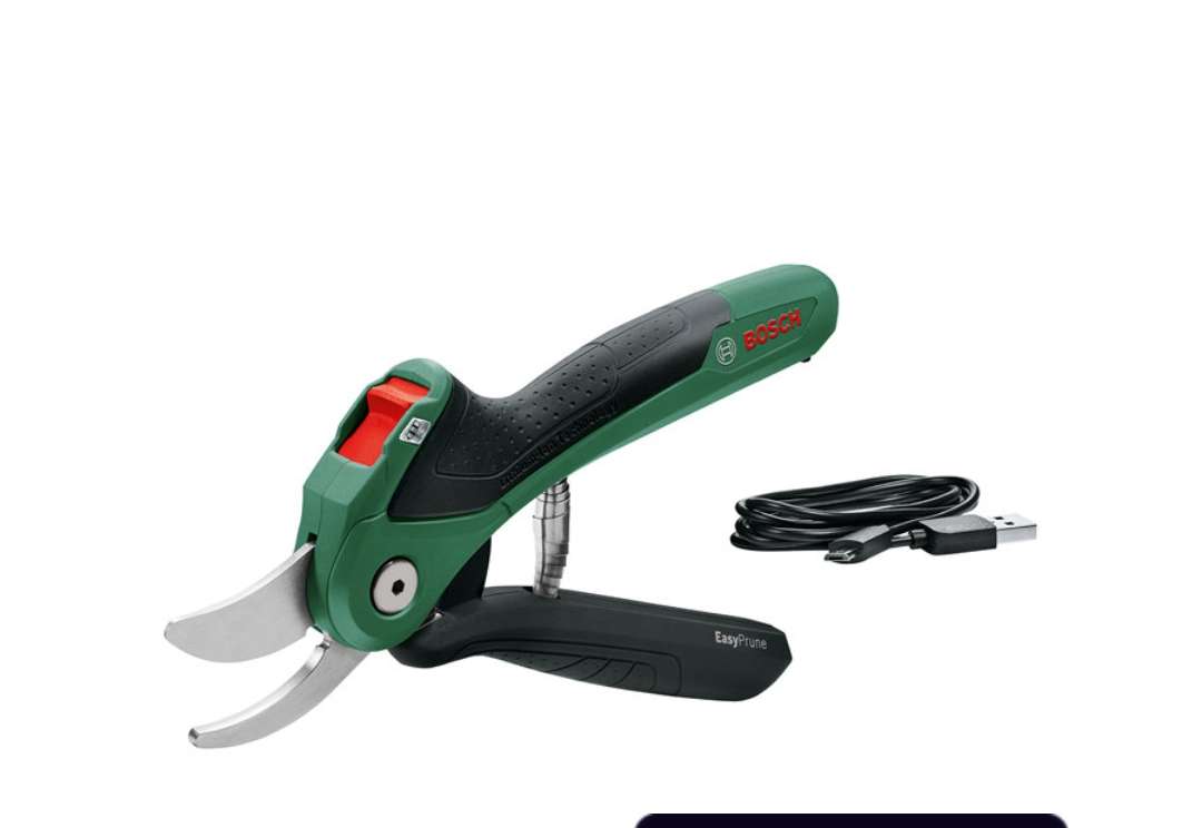 Bosch grensaks 
Slip for ømme fingre, den er på batteri og klipper for dig