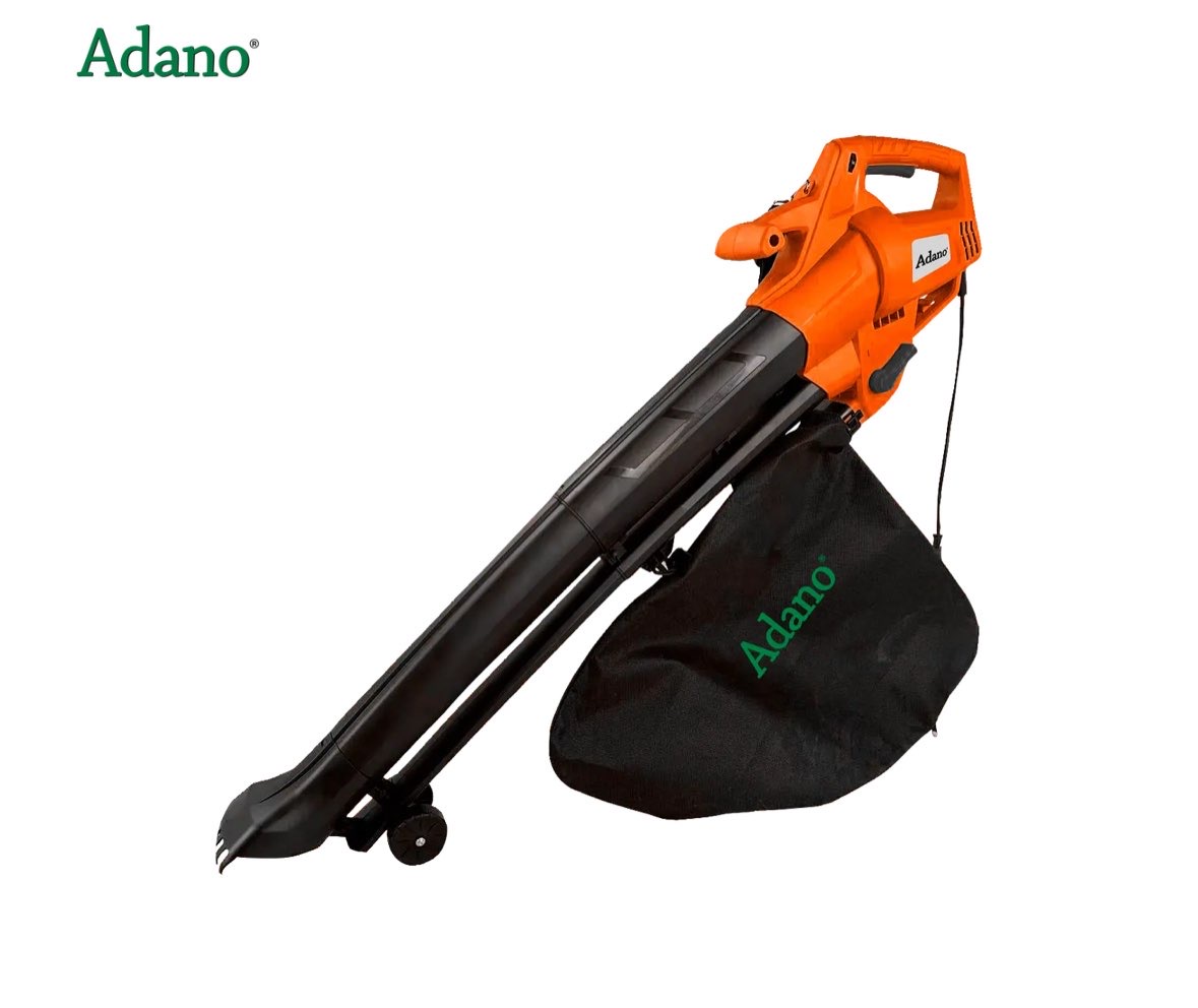 Løvblæser og suger med kværn