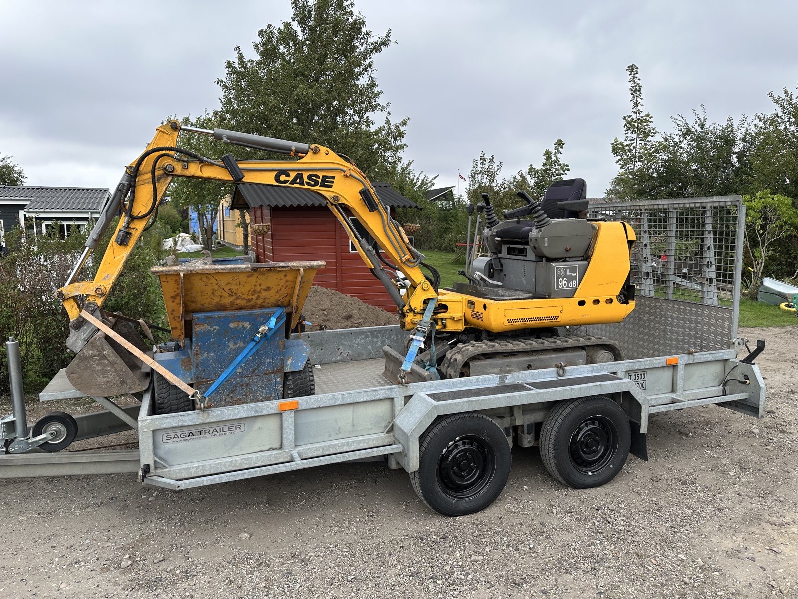 Minigraver Motorbør Maskintrailer