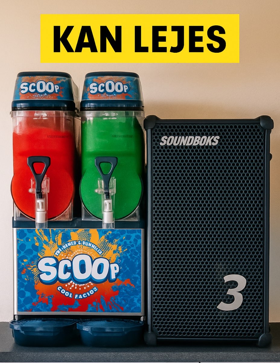 Lej en Slush ice og SOUNDBOKS  Udlejes